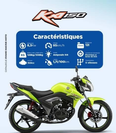 HAOJUE KA 150cc — moto tricycle Kaolack ESPACE MOTO KOSSI